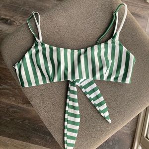 Faithfull the Brand Striped Swim Top